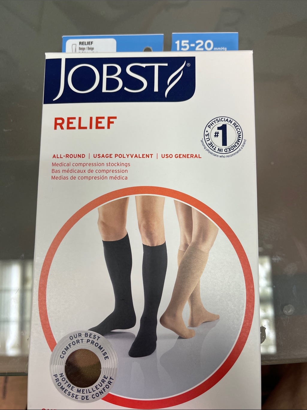 Nwt Relief Medical Compression Stockings KneeHighs